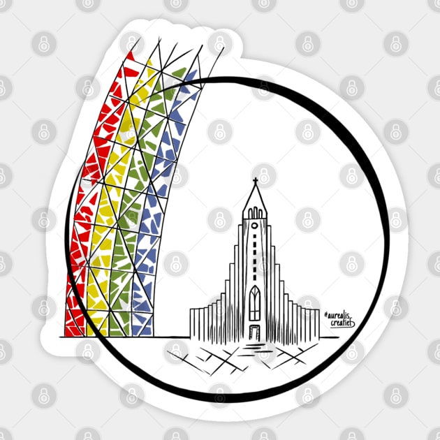 Iceland: Citytrip Reykjavik Sticker by Aurealis